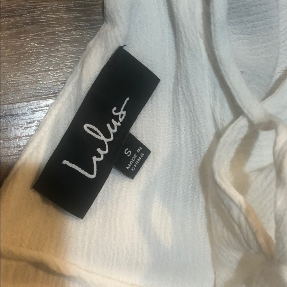 Lulu’s White Dress Small - Picture 3 of 4